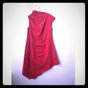 Red Asymmetrical Dress